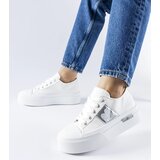 Gemre White-silver platform sneakers Lawton | Shoptok.si
