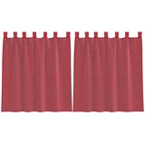 vidaXL Voile zavese z zankami 2 kosa vinsko rdeče 140x140 cm, (5000297591) | Shoptok.si