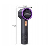  Prenosni aku. ročni ventilator LCD USB črn | Shoptok.si