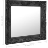 Zidno ogledalo u baroknom stilu 60 x 60 cm crno | Eponuda.ba