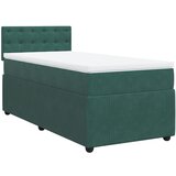 vidaXL Box spring krevet s madracem tamnozeleni 80 x 200 cm baršunasti Cijene
