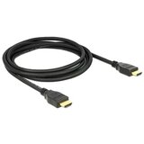 Delock hdmi kabel z mrežno povezavo 2m črn high speed ultra hd 4K 84714 | Shoptok.si