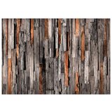  Samoljepljiva foto tapeta - Wooden Curtain (Grey and Brown) 245x175 | shoptok.hr