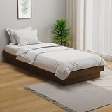 Maison Chic Posteljni okvir - Enojna postelja - Postelja za odrasle medeno rjav iz trdnega lesa 75x190 cm-J14735, (21767805) | Shoptok.si