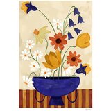 The Poster Club Plakat 30x40 cm Colourful Bunch in Blue Vase – Frankie Penwill – Cene