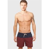 Urban Classics Plus Size Block Swim Shorts nvy/burgundy cene