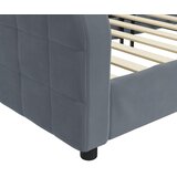  Dnevni krevet tamnosivi 90 x 200 cm baršunasti | shoptok.hr