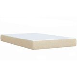  Krevet s oprugama i madracem krem 120 x 200 cm od tkanine | shoptok.hr