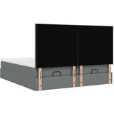 vidaXL Otomanski posteljni okvir z vzmetnicami siv 180x200 cm blago | Shoptok.si