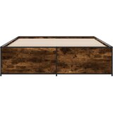  Okvir kreveta boja hrasta 140x200 cm konstruirano drvo i metal | shoptok.hr
