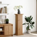 vidaXL Stalak za izložbu s spremištem boja hrasta 31x30x90 cm drveni | shoptok.hr