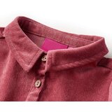  Dječja haljina dugih rukava od samta starinska ružičasta 116 | shoptok.hr