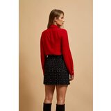 Marisse Red Tie-Neck Shirt | shoptok.hr
