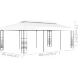  Sjenica/šator 6 x 3 m bijela | shoptok.hr