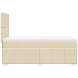  Krevet s oprugama i madracem krem 90 x 200 cm od tkanine | shoptok.hr