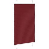  Plisirana zavjesa Bordo crvena 75x100 cm Širina tkanine 74,4 cm Poliester | shoptok.hr
