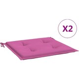  Jastuci za vrtne stolice 2 kom ružičasti 40x40x3 cm od tkanine | shoptok.hr