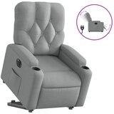 Maison Chic Električni naslanjač - Relax naslanjač s funkcijo vstajanja svetlo siv, (22062240) | Shoptok.si
