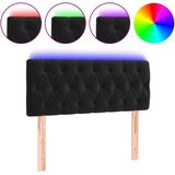 Maison Chic led posteljno vzglavje - vzglavna omarica - nočna omarica črno 90x7x78/88 cm žamet, (21708340) Cene