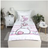 Jerry Fabrics Bijela/ružičasta pamučna dječja posteljina za dječji krevetić 100x135 cm Bunny "Sweet" – | shoptok.hr