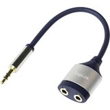 Logilink CA1100 klinker avdio adapter [1x 3\,5 mm banana moški konektor - 2x priključna doza za 3\,5 mm banana moški konektor] črna, (20411366) | Shoptok.si