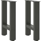 vidaXL noge kavne mizice antracit 2 kosa 28x(42-43) cm jeklo Cene