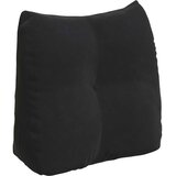 vidaXL Poglavni vzglavnik Črna 45 x 24 x 50 cm Žamet | Shoptok.si