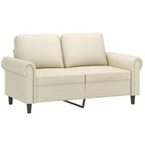  Dvosjed od tkanine krem 120 cm od umjetne kože | shoptok.hr