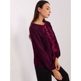 LAKERTA Blouse-LK-BZ-506673.36-dark purple | Shoptok.si
