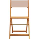  5-dijelni vrtni blagovaonski set smeđesiva od tkanine i drva | shoptok.hr