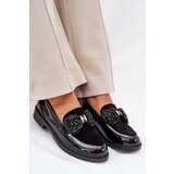 S. BARSKI Lacquered Women's Moccasins With Bow S.Barski | Shoptok.si