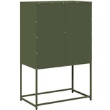 vidaXL Visoka ploča maslinasto zelena 68x39x107 cm čelik | shoptok.hr