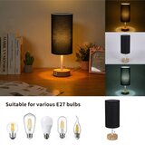  Brilagi - Stona lampa sa USB portom TABLON 1xE27/25W/230V hrast/bela/crna | Eponuda.com