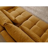 Bobochic Paris Gorčično rumena sedežna garnitura iz šenilje 264 cm Ivane – | Shoptok.si