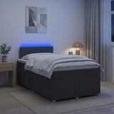  Boxspring krevet s madracem Tamnosiva 120 x 190 cm Tkanina | shoptok.hr