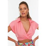 Trendyol Pink Shirt Collar Detailed Woven Blouse | Shoptok.si