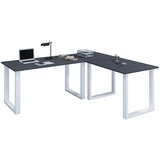 MID.YOU KOTNA PISALNA MIZA kovina, leseni material antracit, srebrne barve | Shoptok.si
