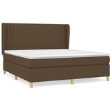  The Living Store Box spring postelja z vzmetnico temno rjava 180x200 cm blago - Box Spring Postelja, (21444478) | Shoptok.si