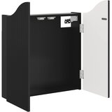 Kabinet za mete Crna 56 x 12 x 63 cm Konstruirano drvo | shoptok.hr