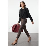 Trendyol ženske pantalone sa leopard printom, Braon cene