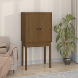  Visoka komoda boja meda 60 x 40 x 120 cm od masivne borovine | shoptok.hr