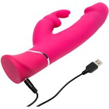 Happy Rabbit rabbit vibrator - Dual Density, ružičasti | shoptok.hr