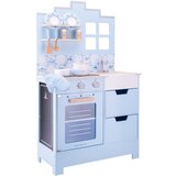 New Classic Toys Lesena romantična kuhinjica – svetlo modra | Shoptok.si