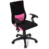 MID.YOU Mladinski Vrtljiv Stol Kiddy Pro Al, Črna, Roza | Shoptok.si