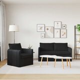  Set sofe 2 pcs Crna 156 x 82 x 85 cm Tkanina | shoptok.hr