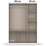 Rauch Möbel omara s klasičnimi vrati, siva, bela | Shoptok.si