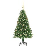 vidaXL Umestno božično drevo Zelena 120 cm PVC, jeklo in plastika | Shoptok.si