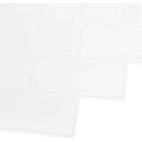  Pločica riblja kost 50 pcs Bijela 30 x 30 cm Poliuretan i PET | shoptok.hr