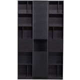 WOOOD Črna modularna knjižna polica iz masivnega bora 120x210 cm Finca – | Shoptok.si
