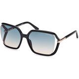 Tom Ford Solange-02 FT1089 01P ONE SIZE (60) Črna/Zelena Cene